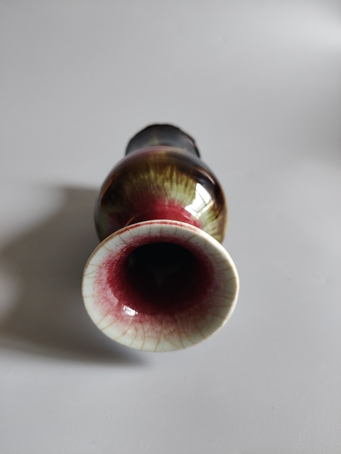 古玩陶瓷三陽開泰觀音瓶真品鑒賞圖