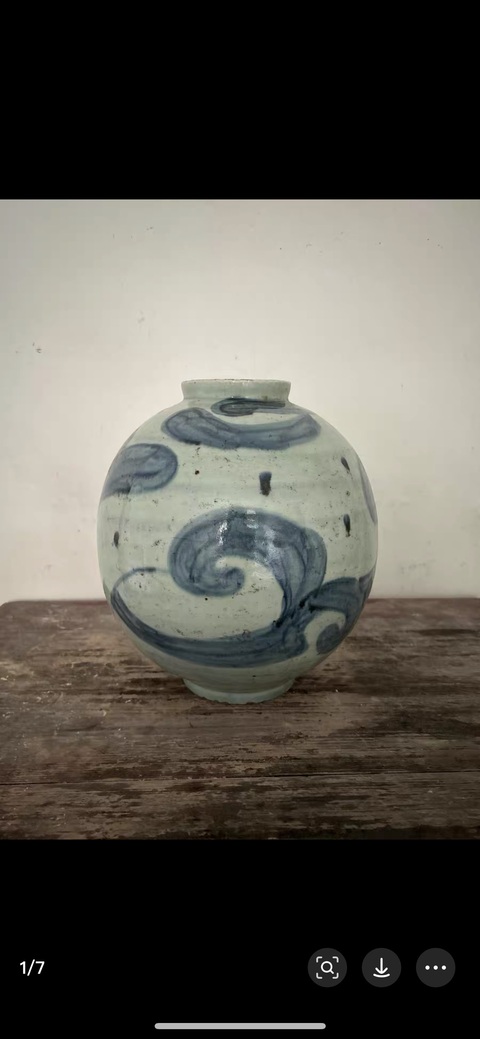 古玩陶瓷青花罐真品鑒賞圖