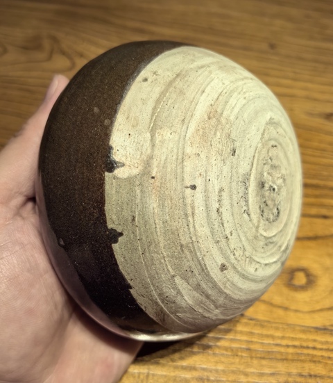 古玩陶瓷茶葉末釉斂口缽真品鑒賞圖
