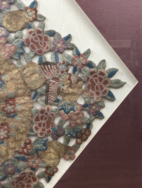 古玩雜項云肩真品鑒賞圖