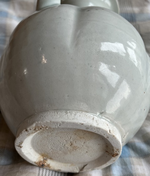 古玩陶瓷青白釉瓜棱執壺真品鑒賞圖