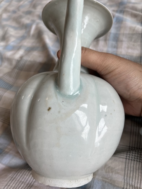 古玩陶瓷青白釉瓜棱執壺真品鑒賞圖