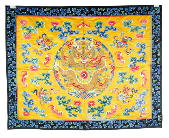 古玩雜項云肩真品鑒賞圖