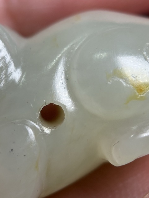 古玩玉器籽料中古玉熊拍賣，當前價格16800元
