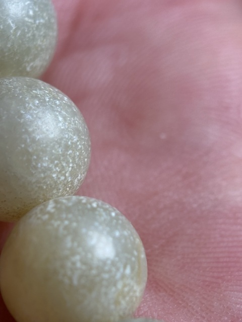 古玩玉器明代滿灰皮玉珠子手鏈2拍賣，當前價格9800元