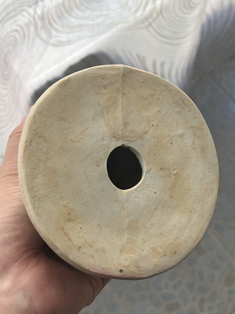 古玩陶瓷青白釉觀音瓷塑像真品鑒賞圖