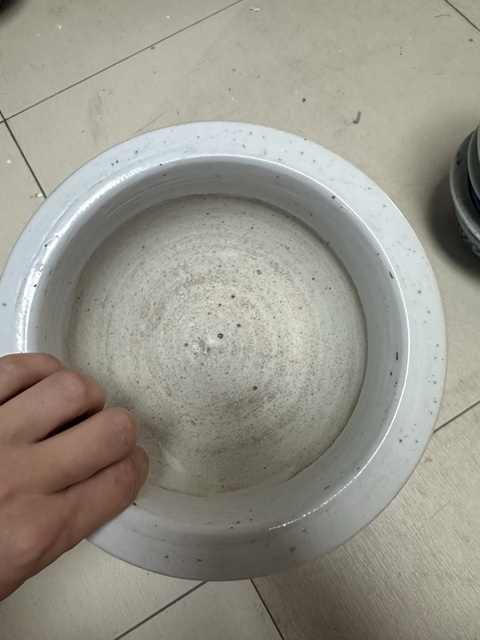 古玩陶瓷清中期夔龍紋青花香爐真品鑒賞圖