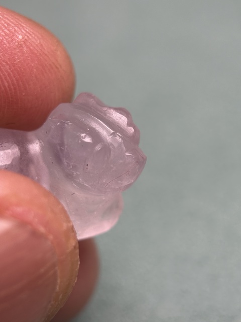 古玩玉器戰(zhàn)國紫晶瑞獸拍賣，當前價格6800元