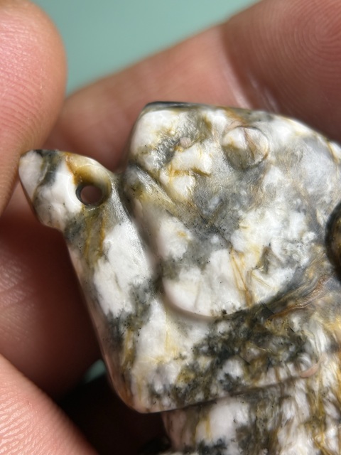 古玩玉器西周美沁兔子拍賣，當前價格15800元