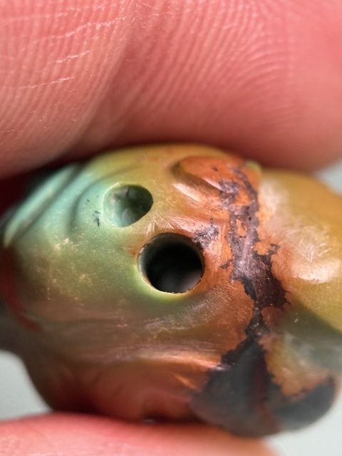 古玩玉器漢代綠松石梟拍賣，當前價格20800元
