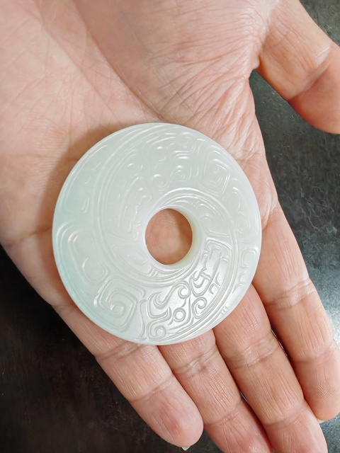 古玩玉器和田玉雕“復(fù)合紋璧”真品鑒賞圖