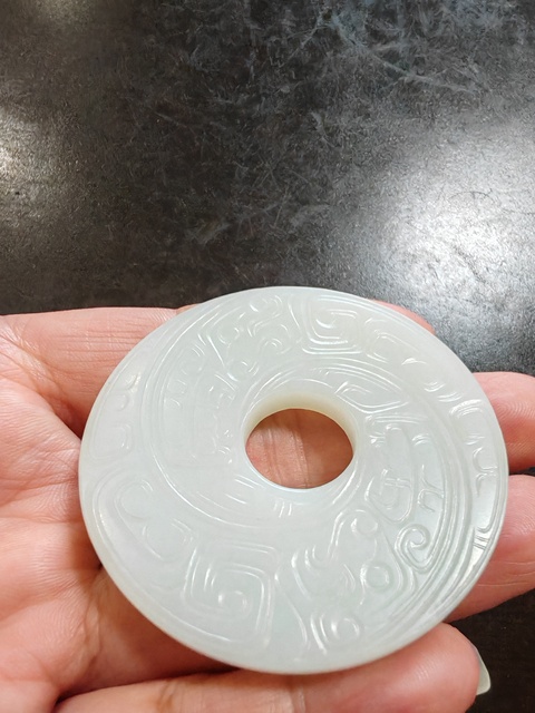 古玩玉器和田玉雕“復(fù)合紋璧”真品鑒賞圖