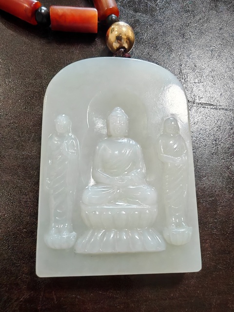 古玩玉器佛牌子真品鑒賞圖