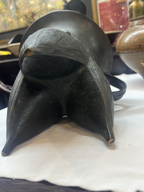 古玩銅器銅斝真品鑒賞圖