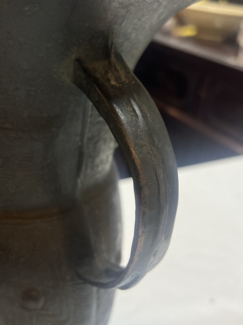 古玩銅器銅斝真品鑒賞圖