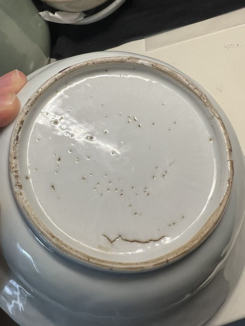 古玩陶瓷青花印花盤真品鑒賞圖