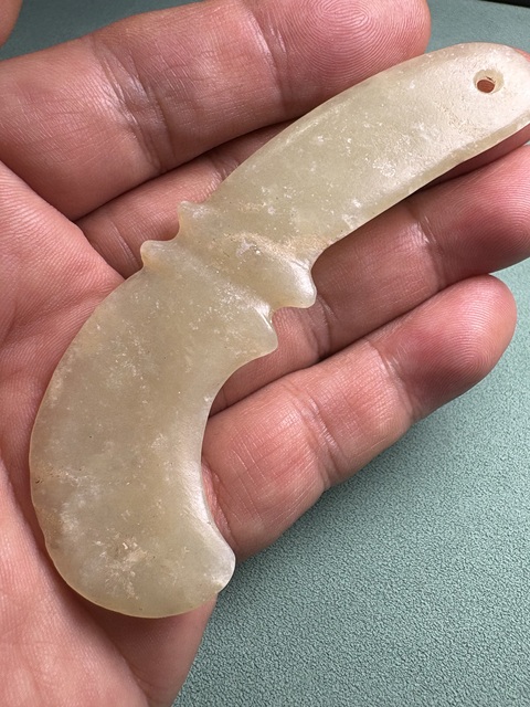 古玩玉器紅山勾形佩真品鑒賞圖