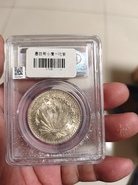 古玩錢幣墨西哥鷹洋1比索拍賣，當前價格0元