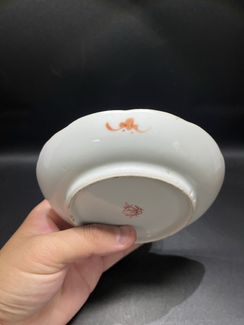古玩陶瓷粉彩花卉喜字紋盤拍賣,當前價格3200元
