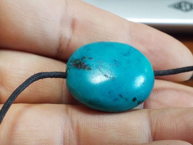 古玩玉器綠松石珠真品鑒賞圖