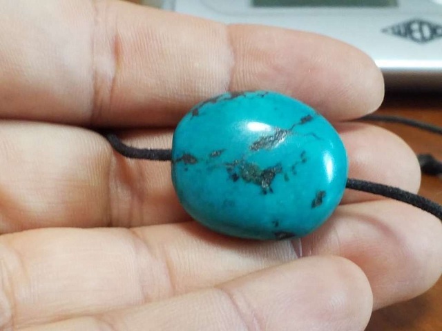 古玩玉器綠松石珠真品鑒賞圖