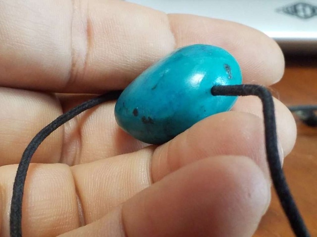 古玩玉器綠松石珠真品鑒賞圖