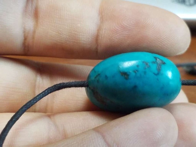 古玩玉器綠松石珠真品鑒賞圖