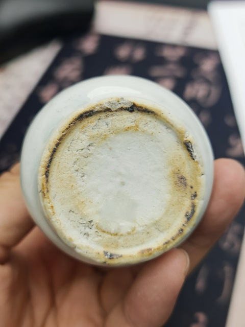 古玩陶瓷湖田窯長頸瓶標本真品鑒賞圖