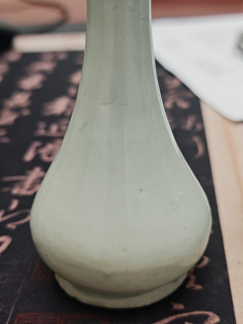 古玩陶瓷湖田窯長頸瓶標本真品鑒賞圖