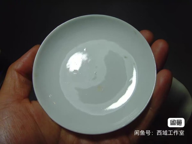 古玩陶瓷民國藍料彩蓋碗真品鑒賞圖