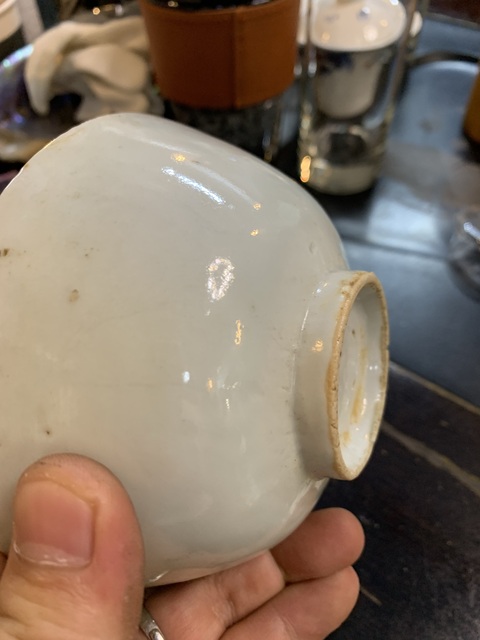 古玩陶瓷青花松鶴延年圖茶碗拍賣，當前價格450元