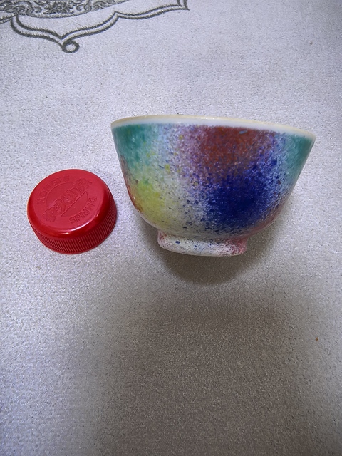 古玩陶瓷桃花洞釉杯真品鑒賞圖