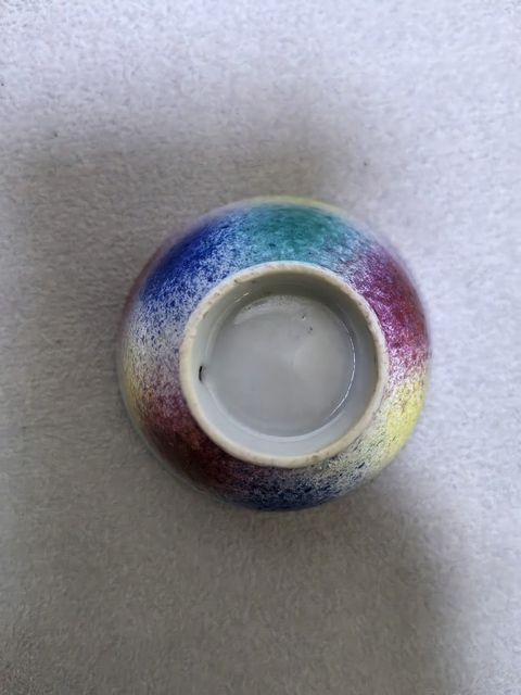 古玩陶瓷桃花洞釉杯真品鑒賞圖