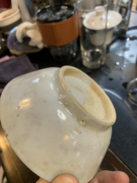 古玩陶瓷白釉大碗真品鑒賞圖