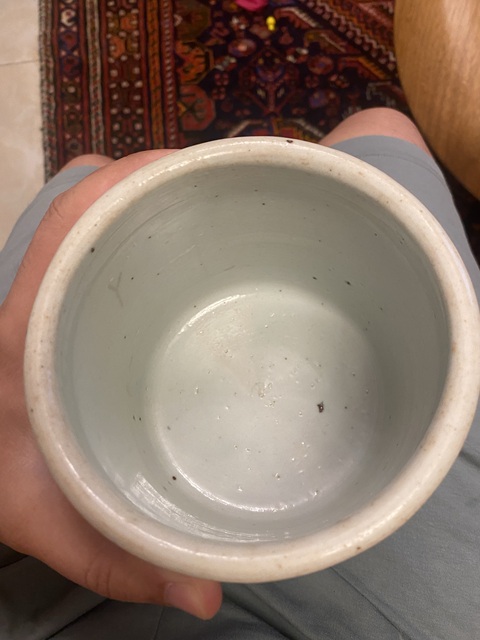 古玩陶瓷青花纏枝花卉紋三足爐真品鑒賞圖