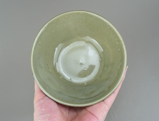 古玩陶瓷明代·青釉碗真品鑒賞圖