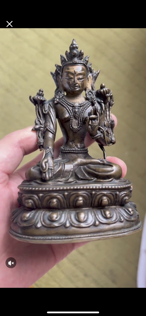 古玩銅器度母真品鑒賞圖