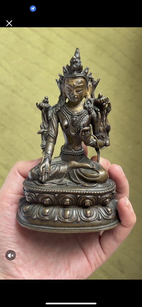 古玩銅器度母真品鑒賞圖