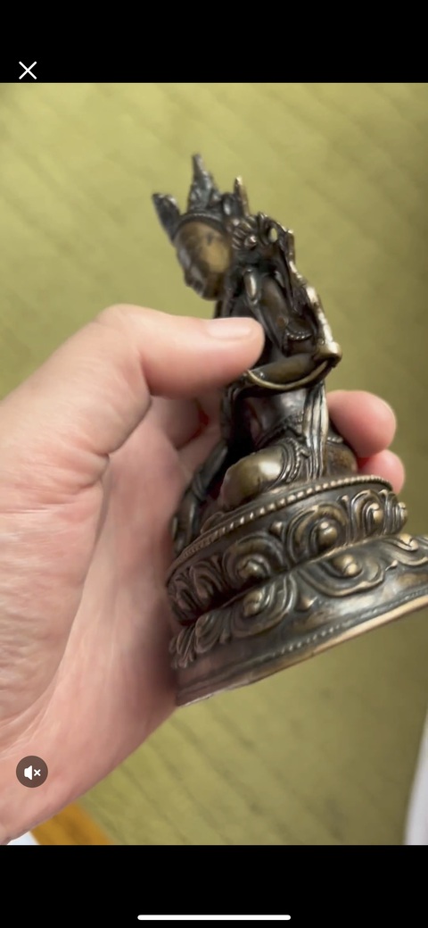 古玩銅器度母真品鑒賞圖