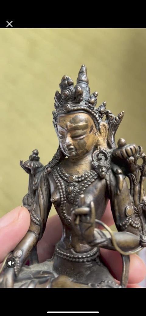 古玩銅器度母真品鑒賞圖