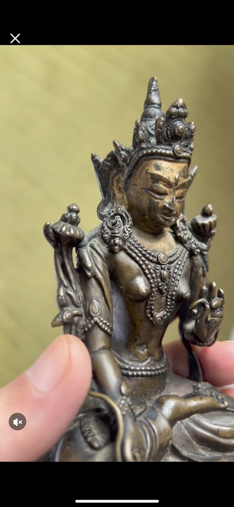 古玩銅器度母真品鑒賞圖