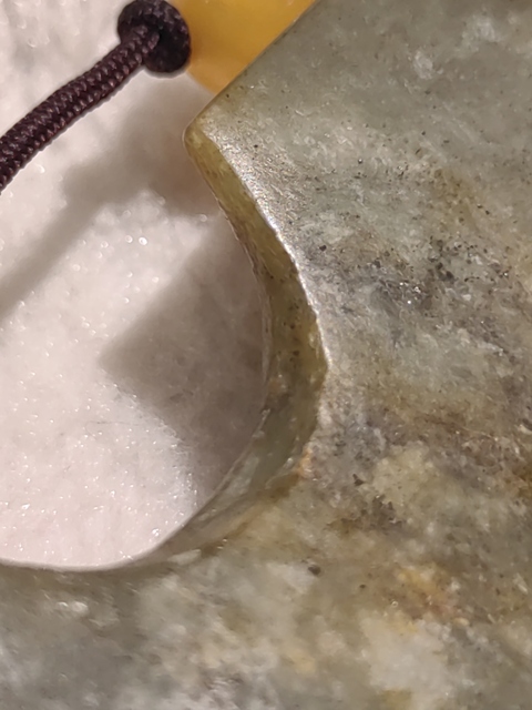 古玩玉器素紋玉璜真品鑒賞圖