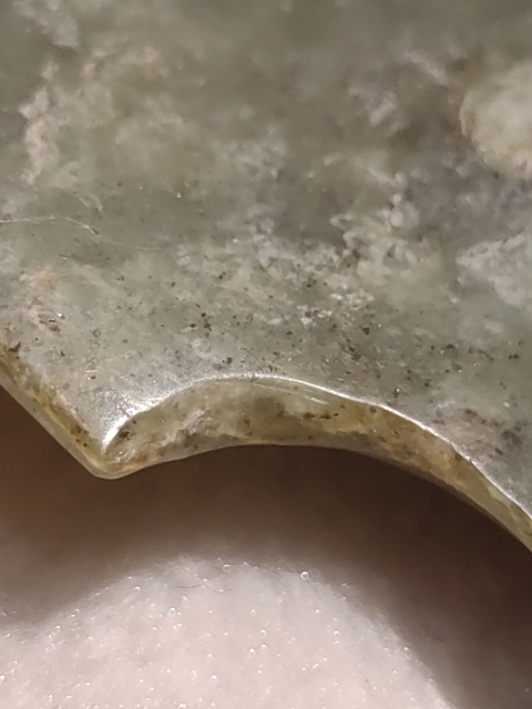 古玩玉器素紋玉璜真品鑒賞圖