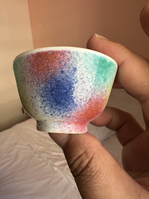 古玩陶瓷桃花洞茶杯真品鑒賞圖