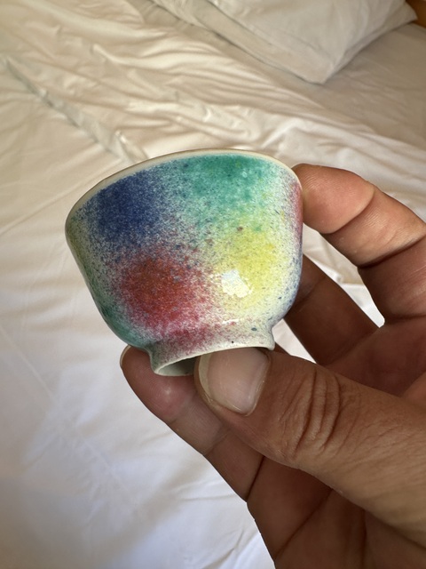 古玩陶瓷桃花洞茶杯真品鑒賞圖