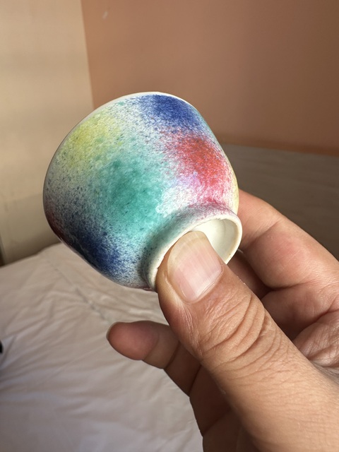 古玩陶瓷桃花洞茶杯真品鑒賞圖