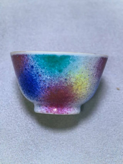 古玩陶瓷桃花洞茶杯真品鑒賞圖