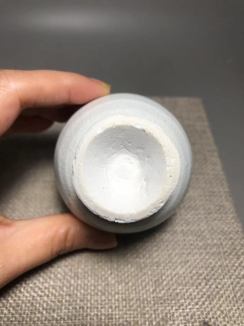 古玩陶瓷青白釉花口杯真品鑒賞圖