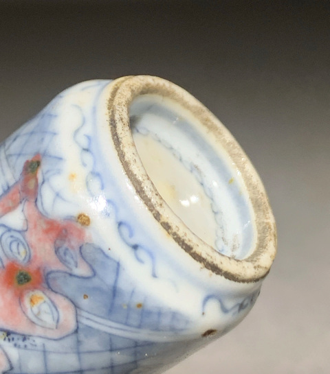 古玩陶瓷青花釉里紅人物故事鼻煙壺真品鑒賞圖