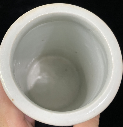 古玩陶瓷清晚期-淺絳花鳥紋筆筒拍賣，當(dāng)前價(jià)格1999元
